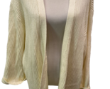 J.Crew Mercantile Women's Ribbed Cotton 3/4 Sleeve Cardigan Cream 2X/3X - $28.49