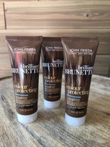 (3) John Frieda Brilliant Brunette Colour Protecting Shampoo 1.5 oz Travel - £4.58 GBP