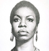 Nina Simone Art Postcard Jazz Blues Singer 2018 Female Pioneer Unposted F1A - £15.82 GBP