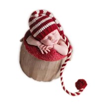 Cute Newborn Photography Props Boy Girl Outfits Crochet Knit Christmas Clothes L - £20.37 GBP
