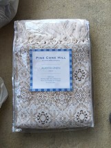 PINE CONE HILL-ANNE SELKE CO.ALANYA 1pc 50”x70” THROW 100% LINEN $428 SO... - $156.23