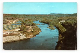 White River From Table Top Dam Near Branson  Missouri MO UNP Chrome Postcard B15 - $2.92