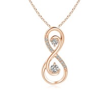 Authenticity Guarantee

ANGARA 0.14 Ct Two Stone Diamond Infinity Pendant Nec... - $782.32