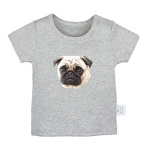 Pug Dog Animal Aww Cute Love Newborn Baby T-shirts Toddler Graphic Tee Vest Tops - £8.20 GBP