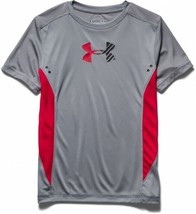 Under Armour Unisex kids Short Sleeve T-Shirt Graphite/ Red Size YXL - £17.74 GBP