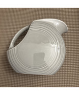 Vintage Fiestaware Original Large Disc Water Pitcher Pearl Gray - $559.78 MXN