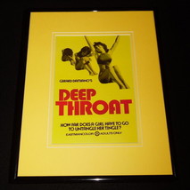 Deep Throat Framed 11x14 Poster Display Linda Lovelace - £27.21 GBP