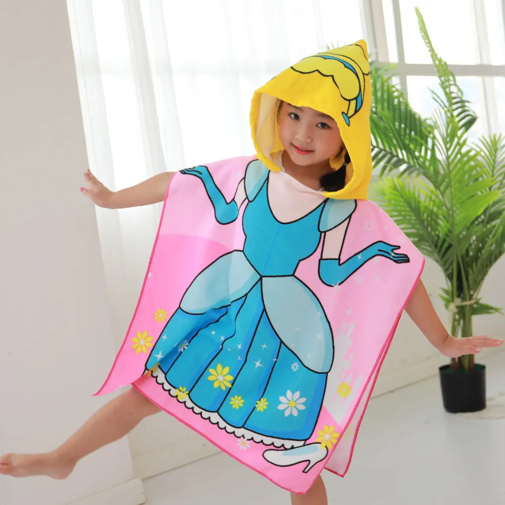 Sporting New Fashion Carton Hooded Baby Towels Kids Microfiber Bathrobe Bath Tow - £26.37 GBP