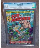 Vintage 1973 Marvel Sub Mariner #62 Comic Book CGC Graded 7.5 - $4,371.38 MXN