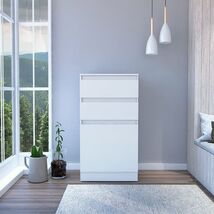 White Dresser Chest w/ Mirror &amp; Jewelry Box - 43"H - $256.99