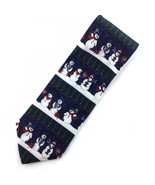 Vintage Hallmark Snowmen Silk Tie Holiday Necktie - $16.27 CAD