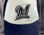 Milwaukee Brewers Cap Night Blue &amp; White Strap Back Baseball Hat - OSFM - $7.84