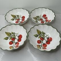 4 House &amp; Garden Melamine Bowls Tomatoes on Vine 7" Tuscany Indoor/Outdo... - $48.46