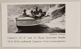 1948 Magazine Photo Century Royal Sportsman Boats 5-7 Person Capacity - £7.02 GBP