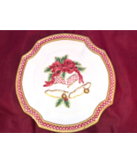 Fitz And Floyd 9 Inch Christmas Plate Bells Mint - $19.99