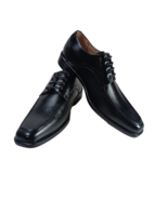 Franco Vanucci Hombre Medicci-9 Vestido Zapatos de Cordones Negro Talla 8.5 - £39.53 GBP