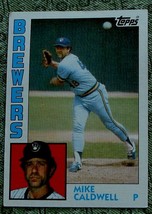 Mike Caldwell, Brewers,  1984  #605 Topps  Baseball Card GD COND - £0.79 GBP