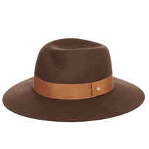 Rag &amp; Bone Zoe Wool Felt Fedora Hat, Spanish Style Pecan Brown, Small, NWT - $149.00