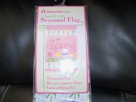 Seasonal Flag Buzzing Bee Pink Spring Flag Size 12&quot; X 18&quot; NEW - £12.05 GBP
