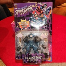 New Marvel Amazing Spiderman Total Armor Rhino Toybiz 1996 Figure, Box Dmg - $14.65