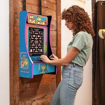 Arcade1Up Ms. Pac-Man Arcade Game 12 Games in 1 LCD Color Display 17&quot; Retro - $324.99