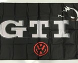 GTI VW Volkswagen Banner Flag Car Golf Racing Mechanic Workshop Man Cave... - $15.99