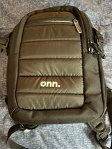 Onn. Black nylon Backpack Camera Bag  - $428.94 MXN