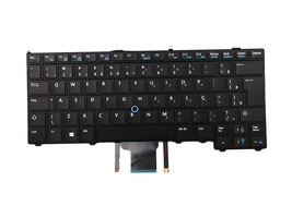 Dell Latitude E7240 E7420 E7440 Brazilian Portuguese Laptop Keyboard Black 0K1CB - $23.99