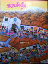 Original Poster Bolivia La Paz Baptists Fiesta del Gran Poder Naive Art 1979 - £79.20 GBP