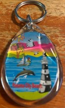 Florida Souvenir Panama City Beach Dolphins Keychain Bag Clip Lighthouse... - £9.52 GBP