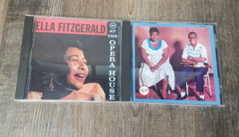 Ella Fitzgerald At the Opera House and Ella &amp; Louis w/ Louis Armstrong 2 CD Lot - £7.74 GBP