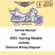 2021 Harley Davidson Touring Models Service Manual Download - $24.95