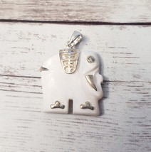 Vintage Elephant Pendant Stamped 925 - No Chain Included - Tarnished - $14.99