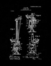 Lifting-jack Patent Print - Black Matte - $7.95+
