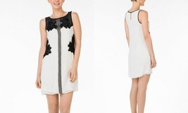 Pearl by Georgina Chapman of Marchesa Beaded Lace Inset Cocktail Dress Size 8 - £38.76 GBP