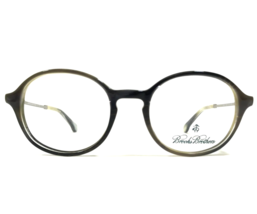 Brooks Brothers Eyeglasses Frames BB2012 6061 Gray Ivory Silver Round 47-19-135 - £42.66 GBP