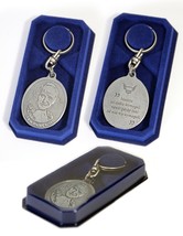 Pope John Paul II - silver plated, patina coated keyring coming in an elegant bo - £8.01 GBP