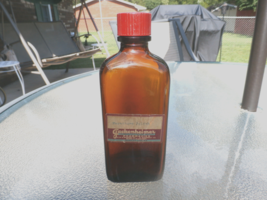 Jackenheimer Pharmacies Wabash Ind.Furniture Polish Duraglas Bottle Bakelite Top - $12.20