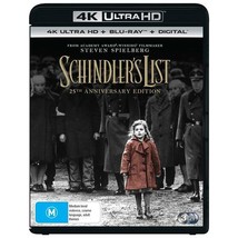 Schindler&#39;s List 4K UHD Blu-ray / Blu-ray | Steven Spielberg&#39;s | Region Free - $25.46