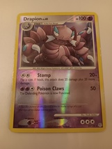 Pokemon 2007 Diamond &amp; Pearl Drapion 23/130 Reverse Holo Single Trading Card NM - £23.97 GBP