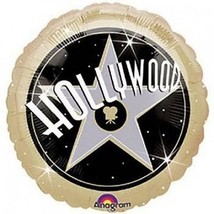 Hollywood Theme 18 Inch Foil Round Mylar Balloon Party Supplies 1 Per Package - $2.59