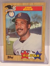 Jim Rice 1987 Topps #610 All star - Great Condition Baseball Cards - £1.60 GBP