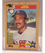 Jim Rice 1987 Topps #610 All star - Great Condition Baseball Cards - £1.56 GBP