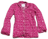 Victoria’s Secret Heart stars moon shapes pattern Flannel Pajama Top size s - $11.68