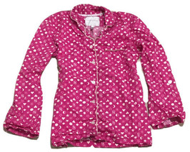 Victoria’s Secret Heart stars moon shapes pattern Flannel Pajama Top size s - £9.33 GBP