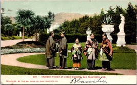 C1910 San Francisco, Ca Chinese Women At Sutro Heights Postcard A1 - £17.66 GBP