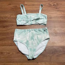 Abercrombie Kids Girls 2PC Bikini Swim Suit Tie Dye Bow Size 15/16/XL Moose - £18.99 GBP
