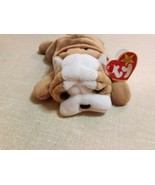 TY 4th Generation Beanie Baby Wrinkles the Dog 4th Gen Tush Tag RETIRED WT - $8.06 CAD