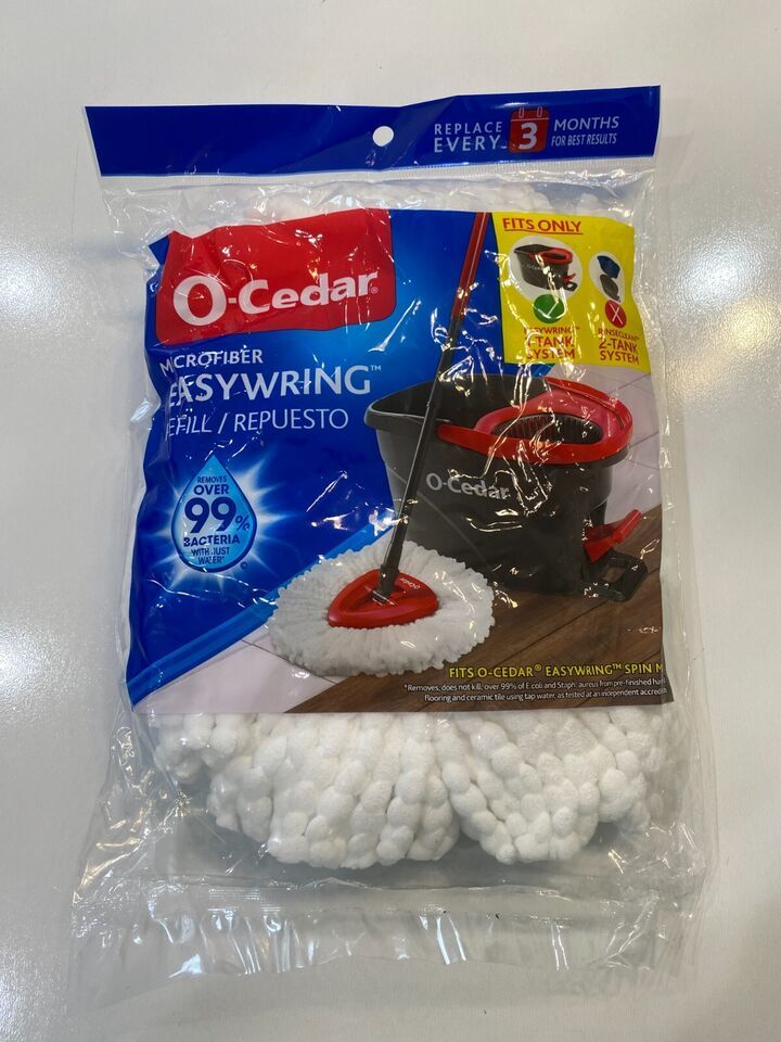 O-Cedar Easywring 1-Tank System Spin Mop Refill New - $11.29