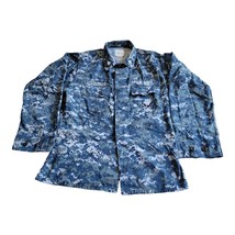 US Navy Military Digital Blouse Working Shirt Medium Long USN - £8.75 GBP